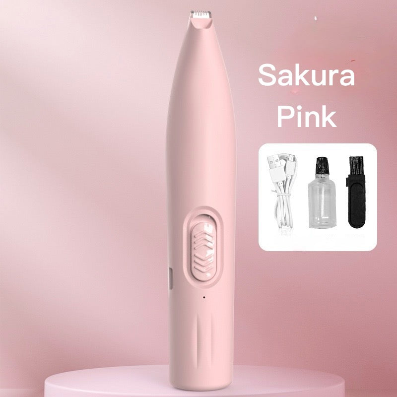 LED Pet Hair Trimmer for Dogs & Cats – Quiet Electric Clipper for Paw, Face & Body Grooming