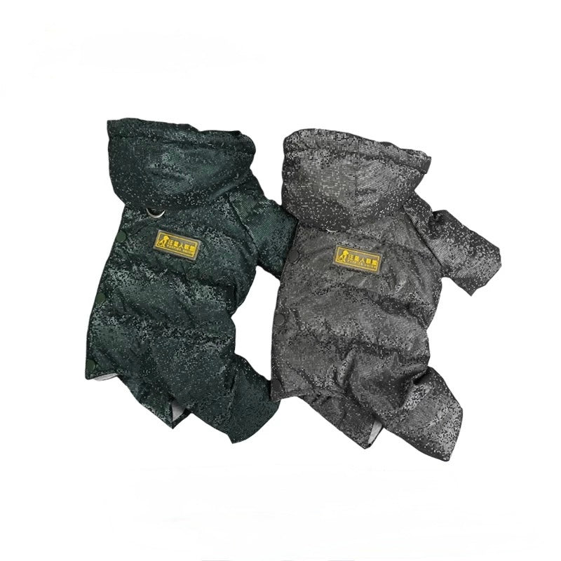 Blingbling Winter Dog Down Jacket- Female&Male Dogs/Detachable Hat