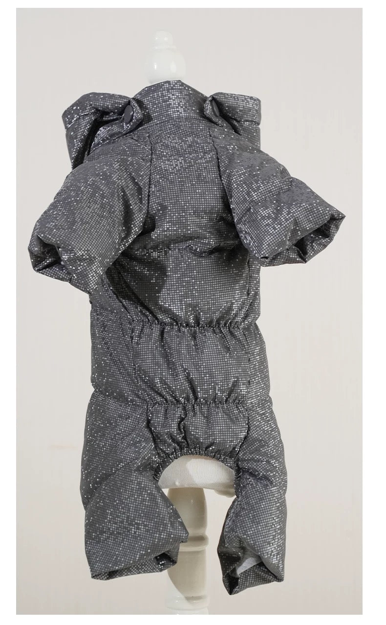 Blingbling Winter Dog Down Jacket- Female&Male Dogs/Detachable Hat