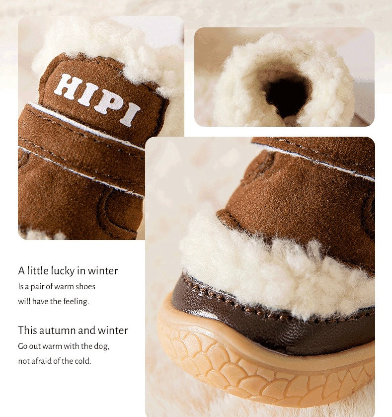 Cozy Fleece Winter Dog 'UGG' Boots