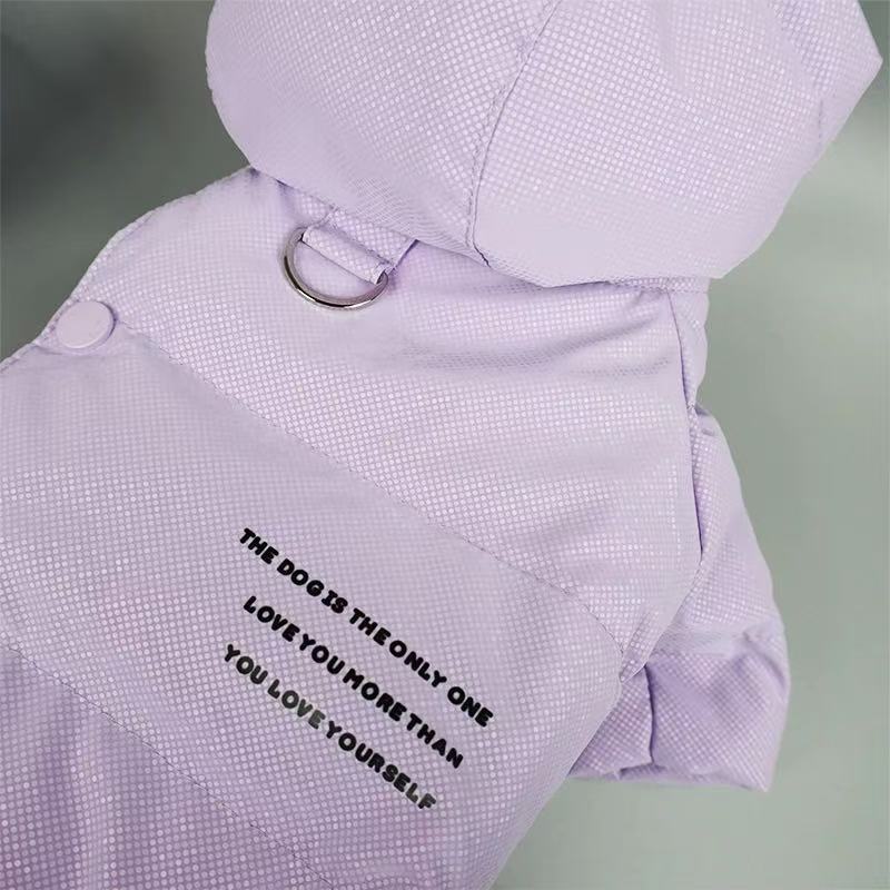 Crystal Winter Dog Down Jacket –  Female&Male Dogs/Detachable Hat