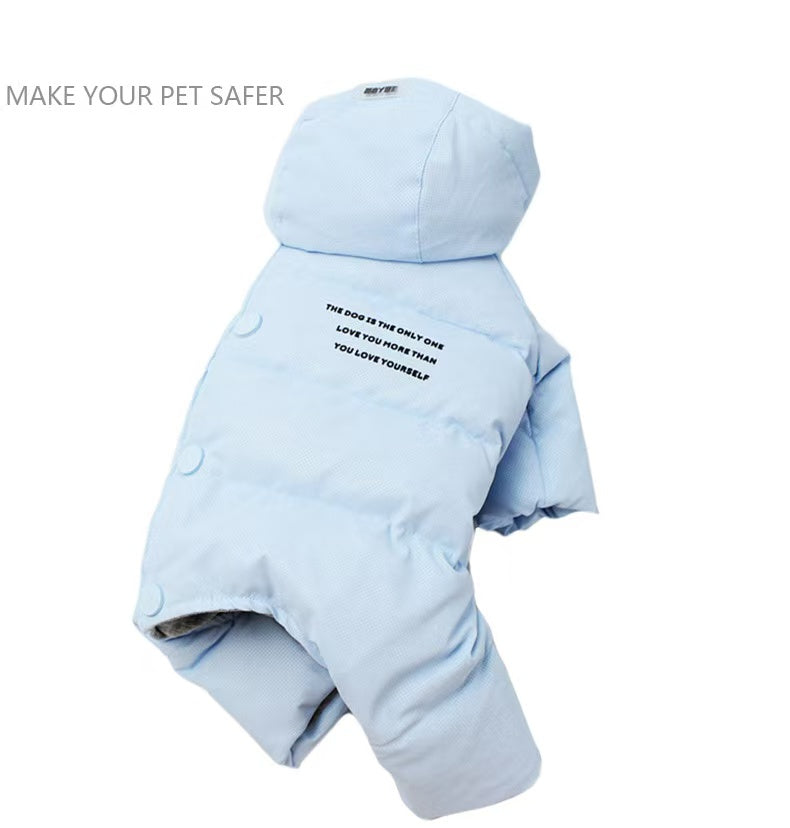 Crystal Winter Dog Down Jacket –  Female&Male Dogs/Detachable Hat