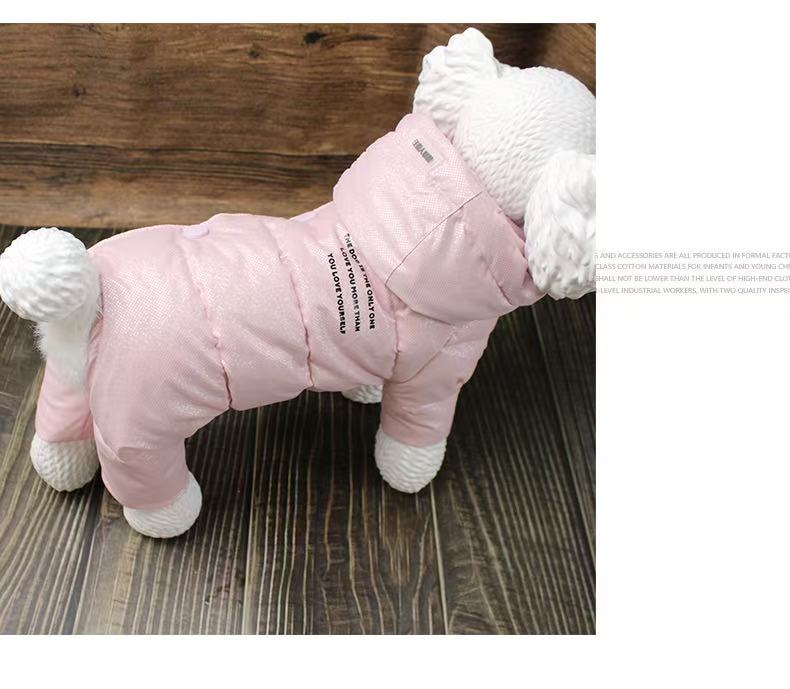 Crystal Winter Dog Down Jacket –  Female&Male Dogs/Detachable Hat