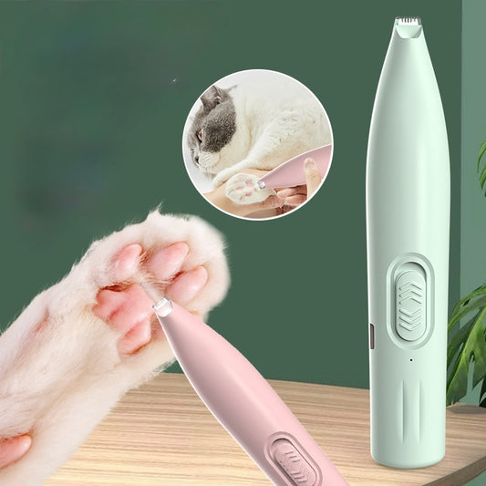 LED Pet Hair Trimmer for Dogs & Cats – Quiet Electric Clipper for Paw, Face & Body Grooming