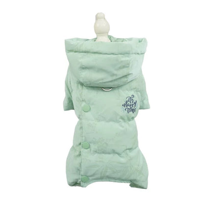 Macaron colored Winter Dog Down Jacket –   Female&Male Dogs/Detachable Hat