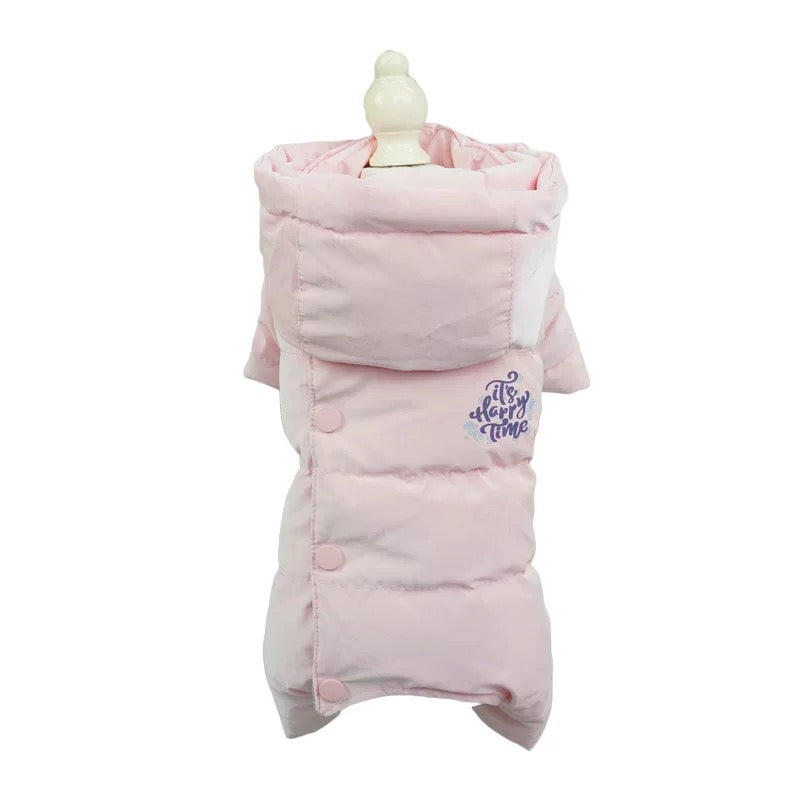 Macaron colored Winter Dog Down Jacket –   Female&Male Dogs/Detachable Hat