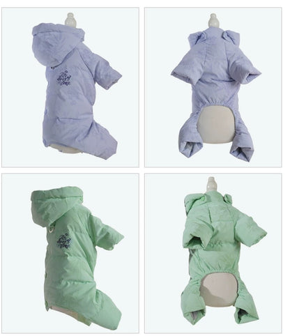 Macaron colored Winter Dog Down Jacket –   Female&Male Dogs/Detachable Hat