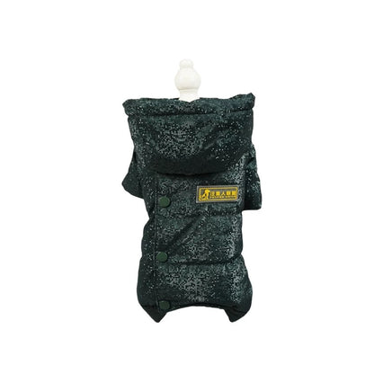 Blingbling Winter Dog Down Jacket- Female&Male Dogs/Detachable Hat
