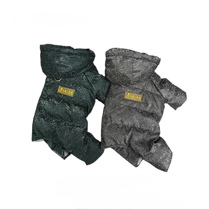 Blingbling Winter Dog Down Jacket- Female&Male Dogs/Detachable Hat