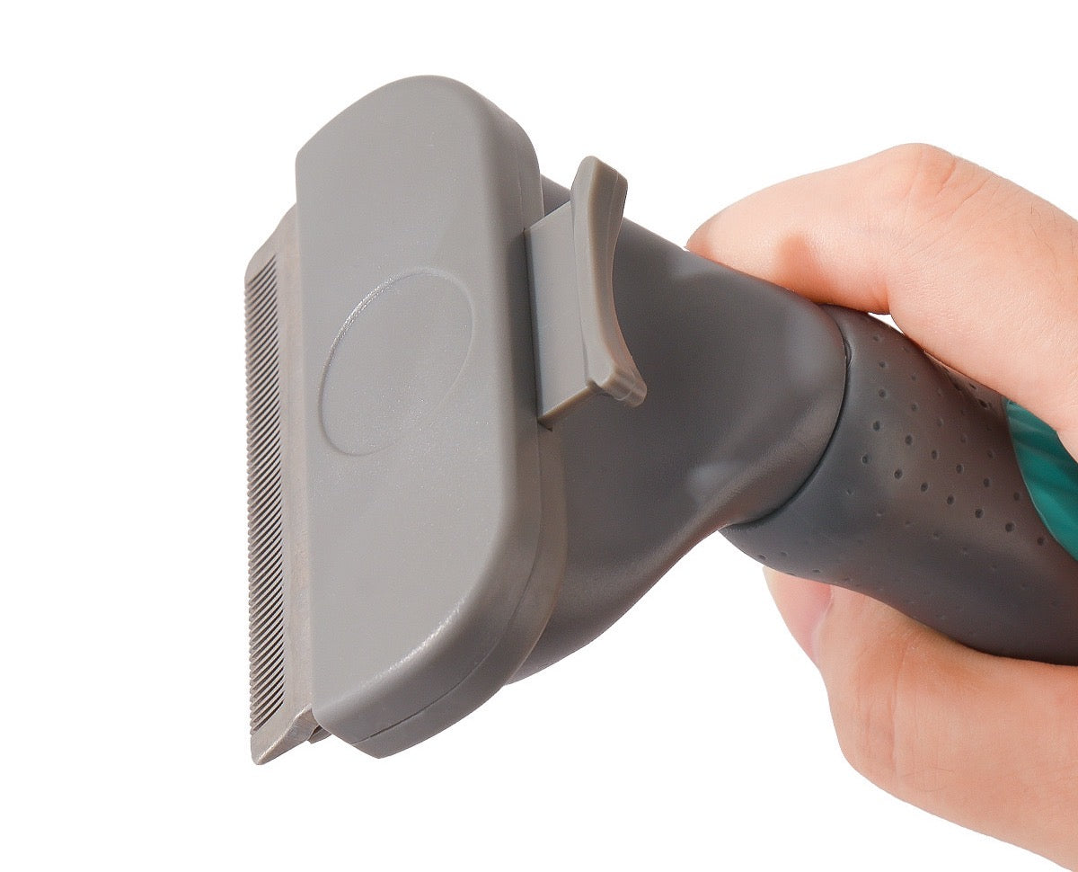 Dog Grooming Comb – Deshedding & Dematting Brush for Large Dogs & Cats | Pet Hair Thinning Tool for Tangles & Mats
