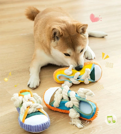 Dog Squeaky Toy for Puppies & Large Dogs – Plush Chew Toy for Boredom Relief, Interactive Sound-Making Pet Toy for Training & Teething