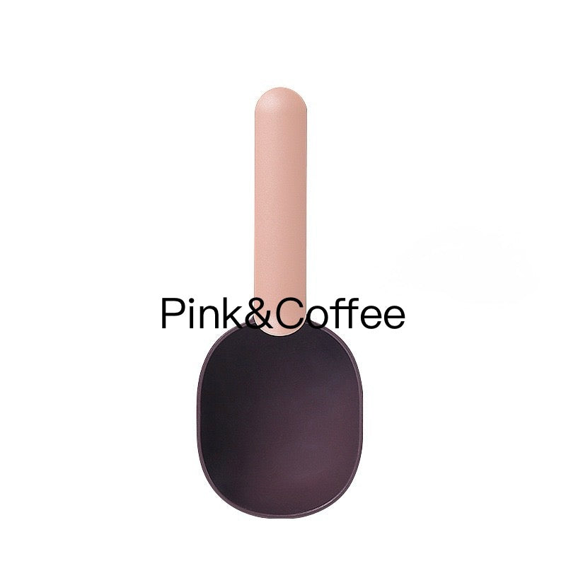 Pet Food Scoop for Dogs and Cats – Dog Food Scoop, Cat Food Scoop with Clip Handle, Food Shovel for Teddy Dogs and Cats