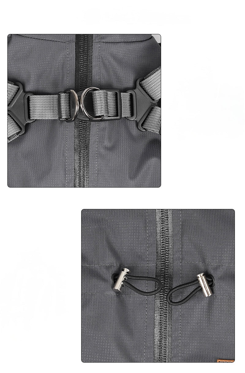 Full-Coverage Dog Raincoat – Waterproof & Windproof Pet Jumpsuit