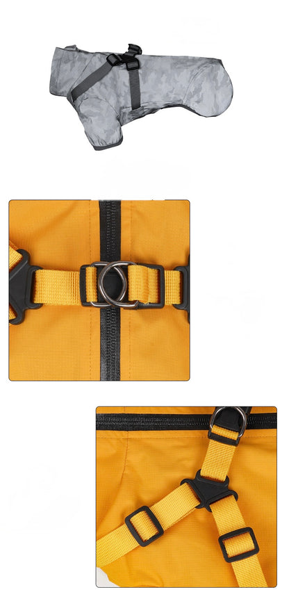 Stylish & Waterproof Dog Raincoat for Small & Medium Breeds