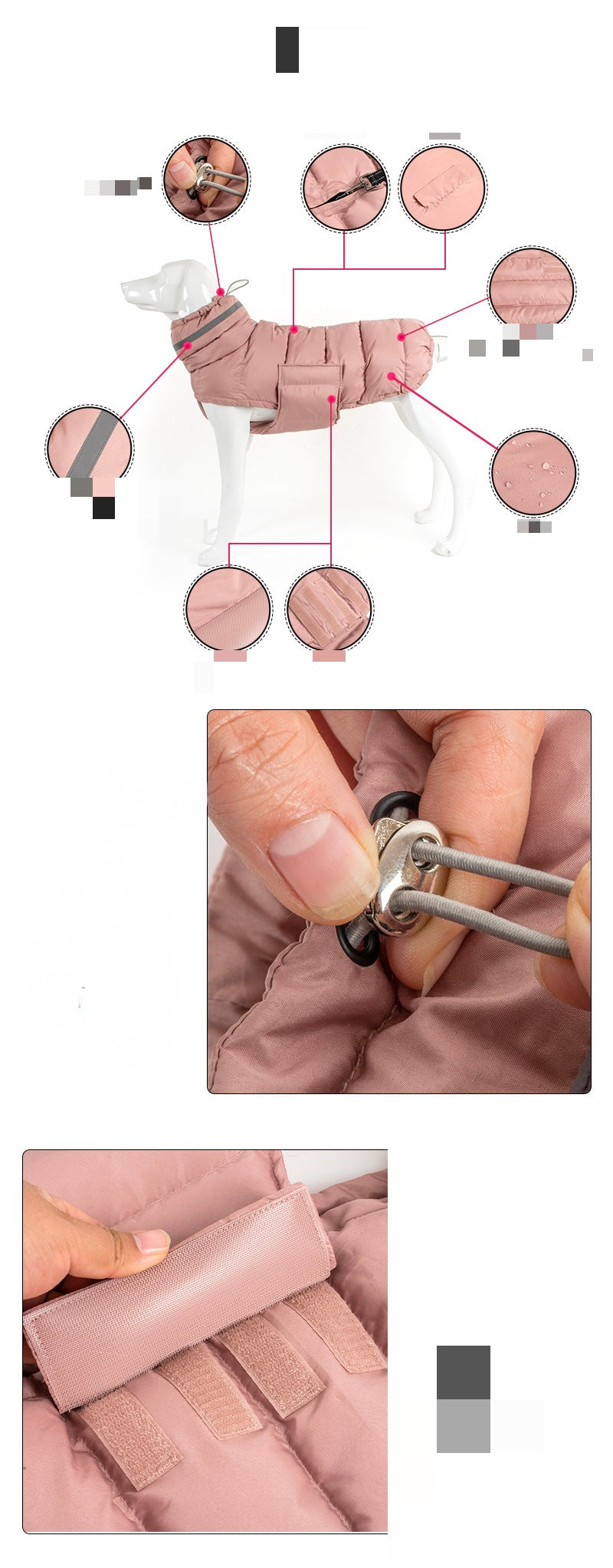 Premium Cotton Jacket for Large Dogs (Suitable for Breeds like Whippets)