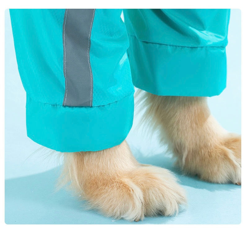 Full-Coverage Dog Raincoat for Medium & Large Breeds