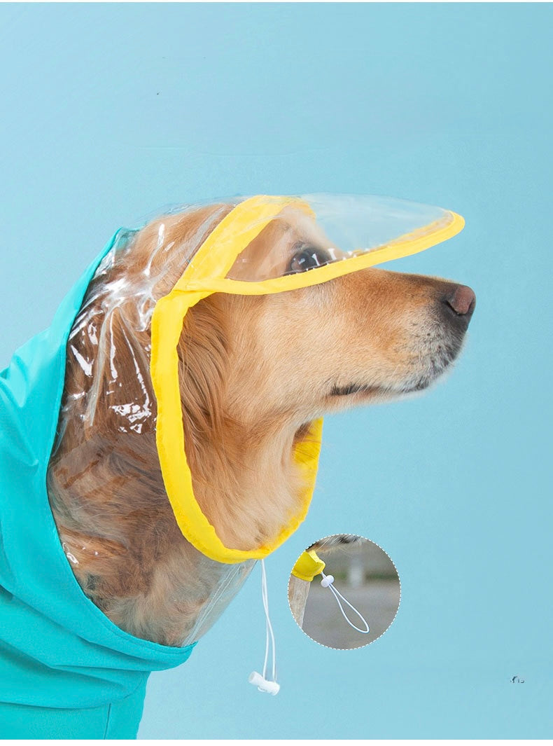 Full-Coverage Dog Raincoat for Medium & Large Breeds