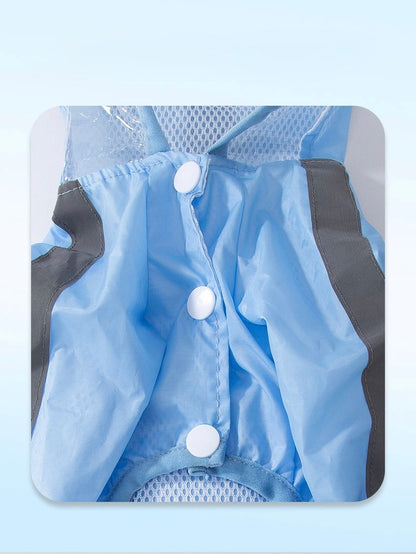 Small dog raincoat with feet