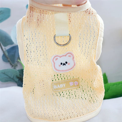 BreezeCool™ Summer Dog Vest – Breathable Mesh with Leash Attachment