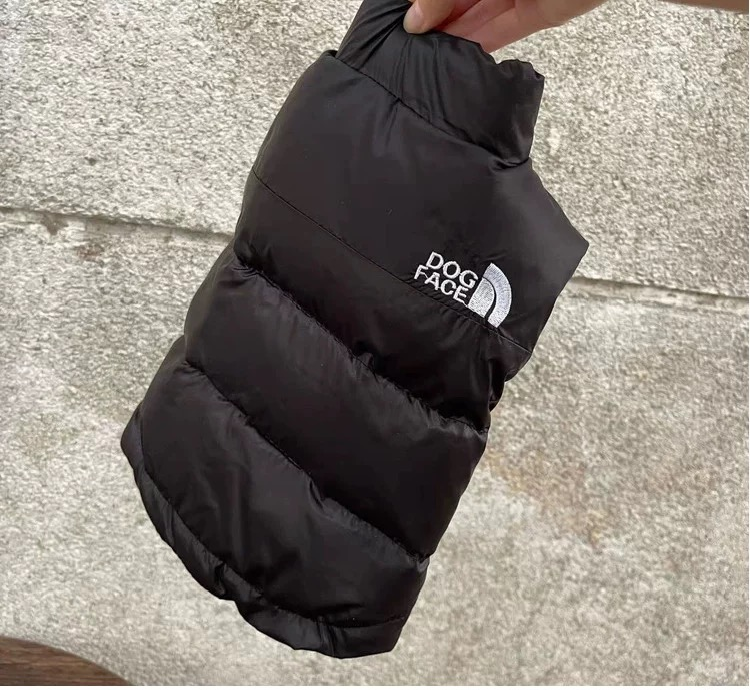 'The Dog Face' dog puffer vest