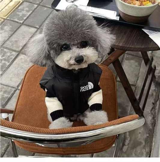 'The Dog Face' dog puffer vest
