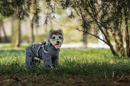 Full-Coverage Dog Raincoat – Waterproof & Windproof Pet Jumpsuit