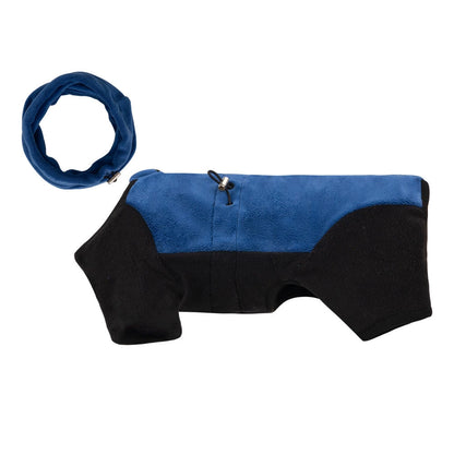 Detachable Hood Windproof Dog Fleece Jumpsuit – 4-Leg Winter Coat