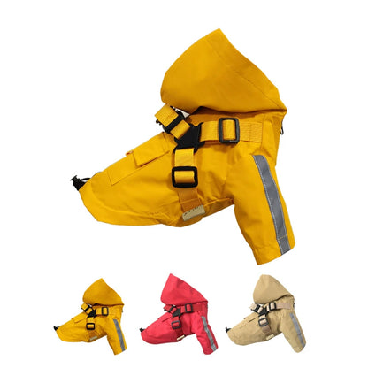Pet Raincoat with Zipper & Hat
