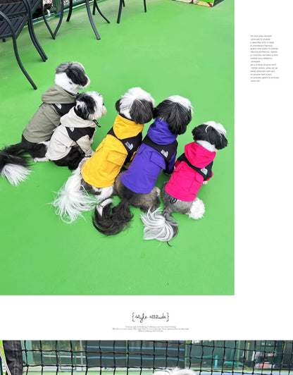 Detachable pet down jacket and softshell coat