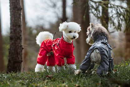 Full-Coverage Dog Raincoat – Waterproof & Windproof Pet Jumpsuit