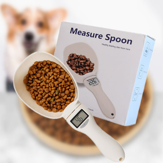 Pet Food Measuring Spoon – Electronic Scale Scoop for Dogs, Cats, Baking, Tea, and Powder