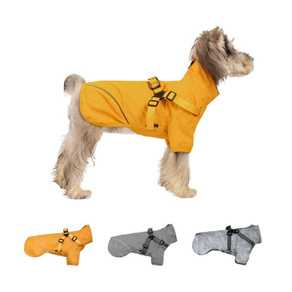 Stylish & Waterproof Dog Raincoat for Small & Medium Breeds
