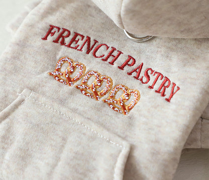 Warm Oatmeal Dog Hoodie for Small Breeds - Fall/Winter Pet Clothes
