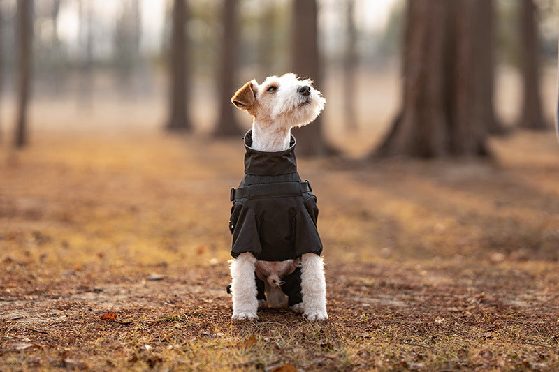 Full-Coverage Dog Raincoat – Waterproof & Windproof Pet Jumpsuit