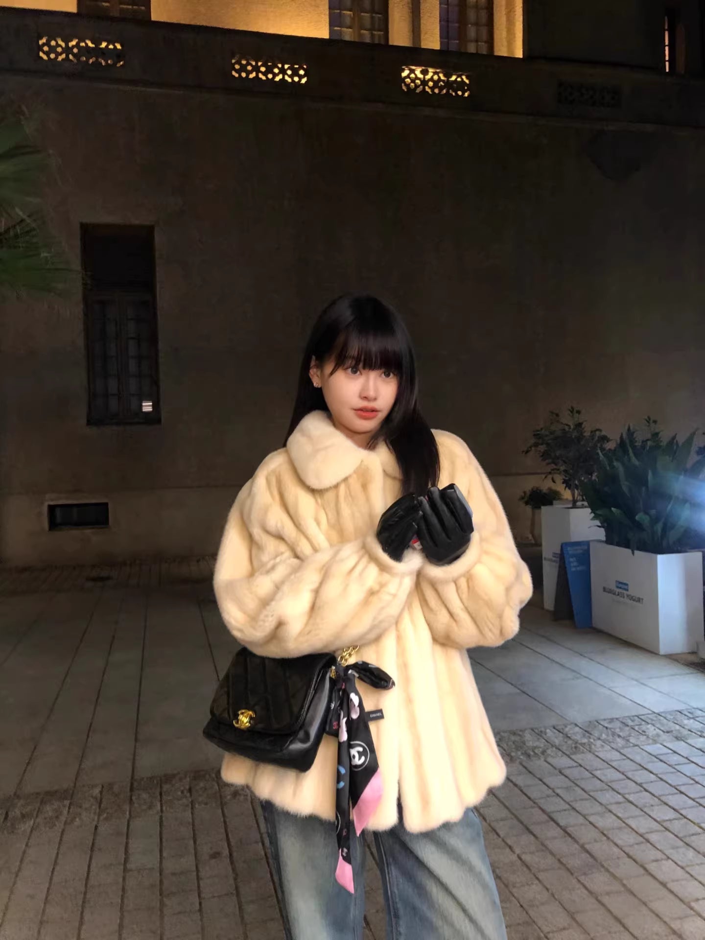Dog Mom Approved Faux Mink Fur Coat – Women’s Vintage Lapel Winter Warm Loose-Fit Outerwear