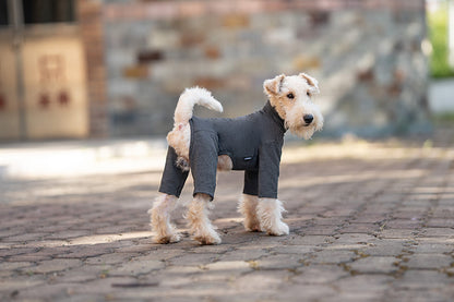 Winter Warm Dog Pajamas w/ 4 Legs - Fleece Lining