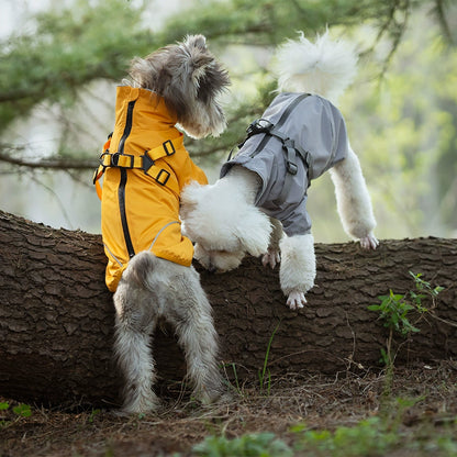 Stylish & Waterproof Dog Raincoat for Small & Medium Breeds
