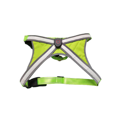 USB Rechargeable LED Pet Harness – X-Cross Dual Light Strips