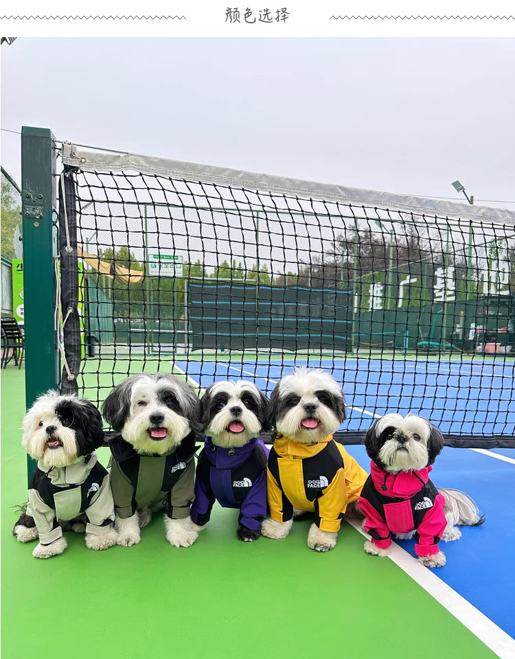 Detachable pet down jacket and softshell coat