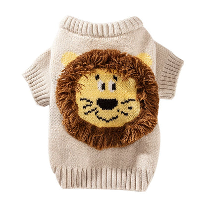 Lion 3D Mane Dog Sweater