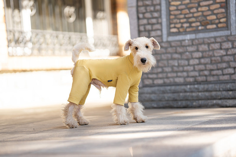 Winter Warm Dog Pajamas w/ 4 Legs - Fleece Lining