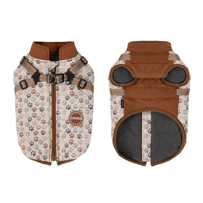 Winter Dog Vest for Small/Medium Breeds – Thickened Cotton Jacket with Leash Hole