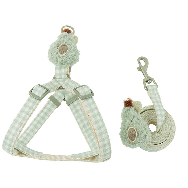 Pet Harness and Leash Set – Lightweight Breathable Vest for Dogs & Cats, Ideal for Summer Walks
