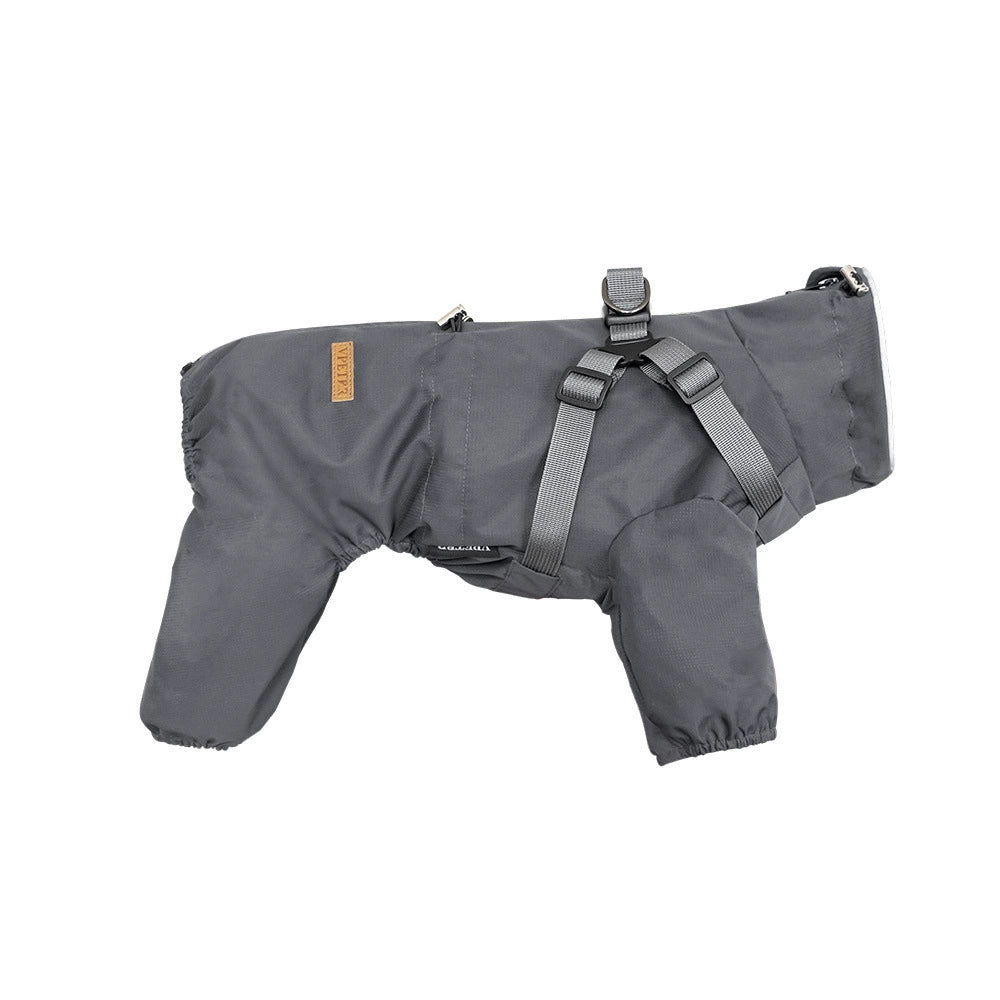 Full-Coverage Dog Raincoat – Waterproof & Windproof Pet Jumpsuit