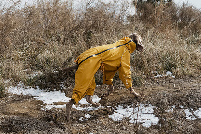 Large Dog Four-Legged Fleece-Lined Waterproof Jacket"