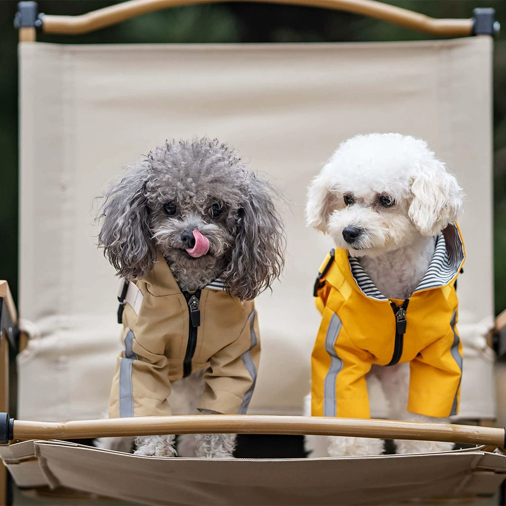 Pet Raincoat with Zipper & Hat