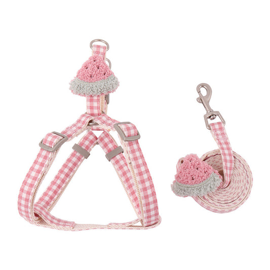 Pet Harness and Leash Set – Lightweight Breathable Vest for Dogs & Cats, Ideal for Summer Walks