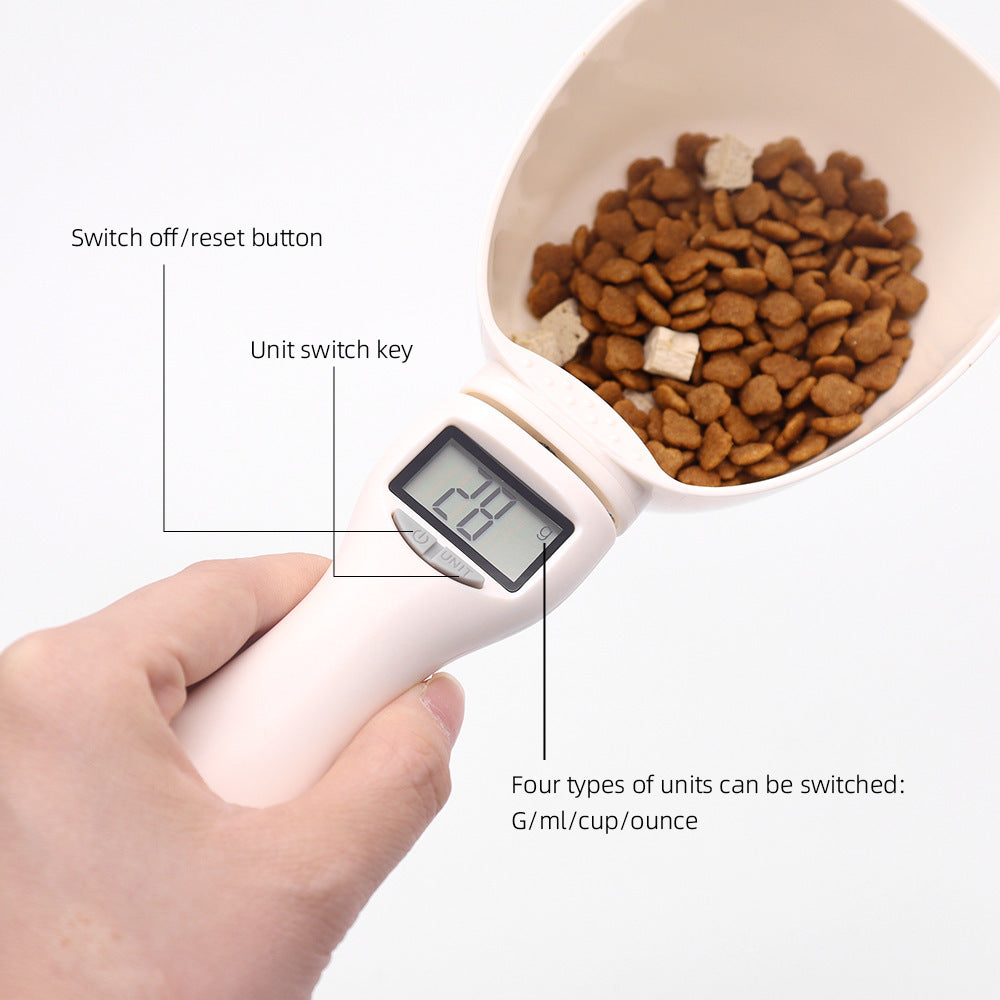 Pet Food Measuring Spoon – Electronic Scale Scoop for Dogs, Cats, Baking, Tea, and Powder