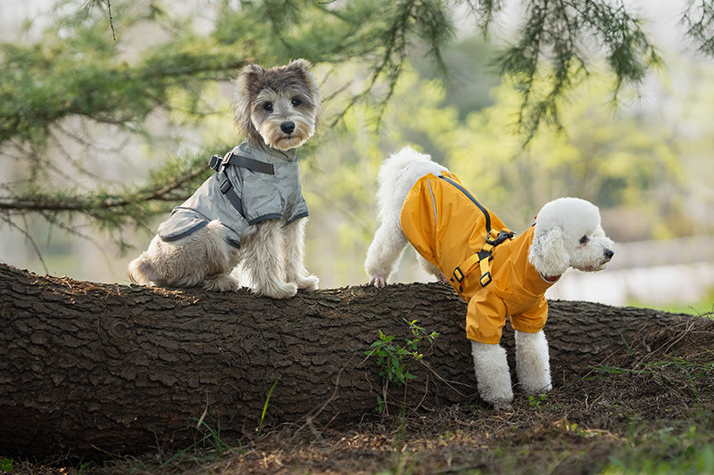 Stylish & Waterproof Dog Raincoat for Small & Medium Breeds