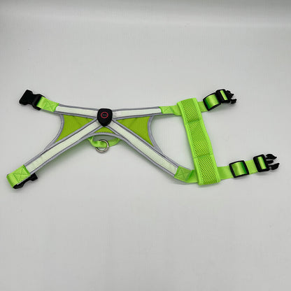 USB Rechargeable LED Pet Harness – X-Cross Dual Light Strips